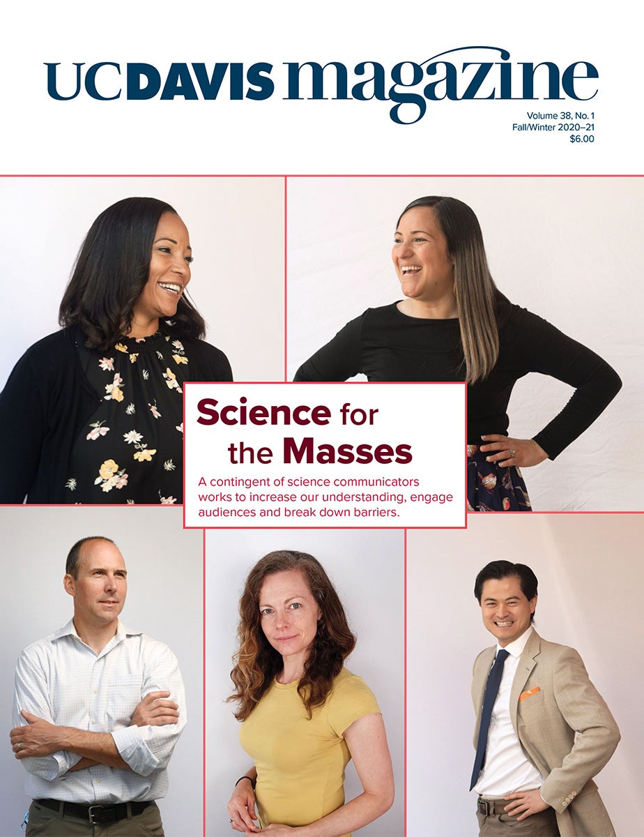 UC Davis Magazine Cover Fall/Winter 2020