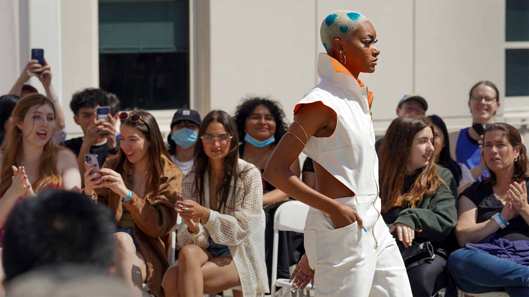 Model walks in 2022 Picnic Day Fashion Show