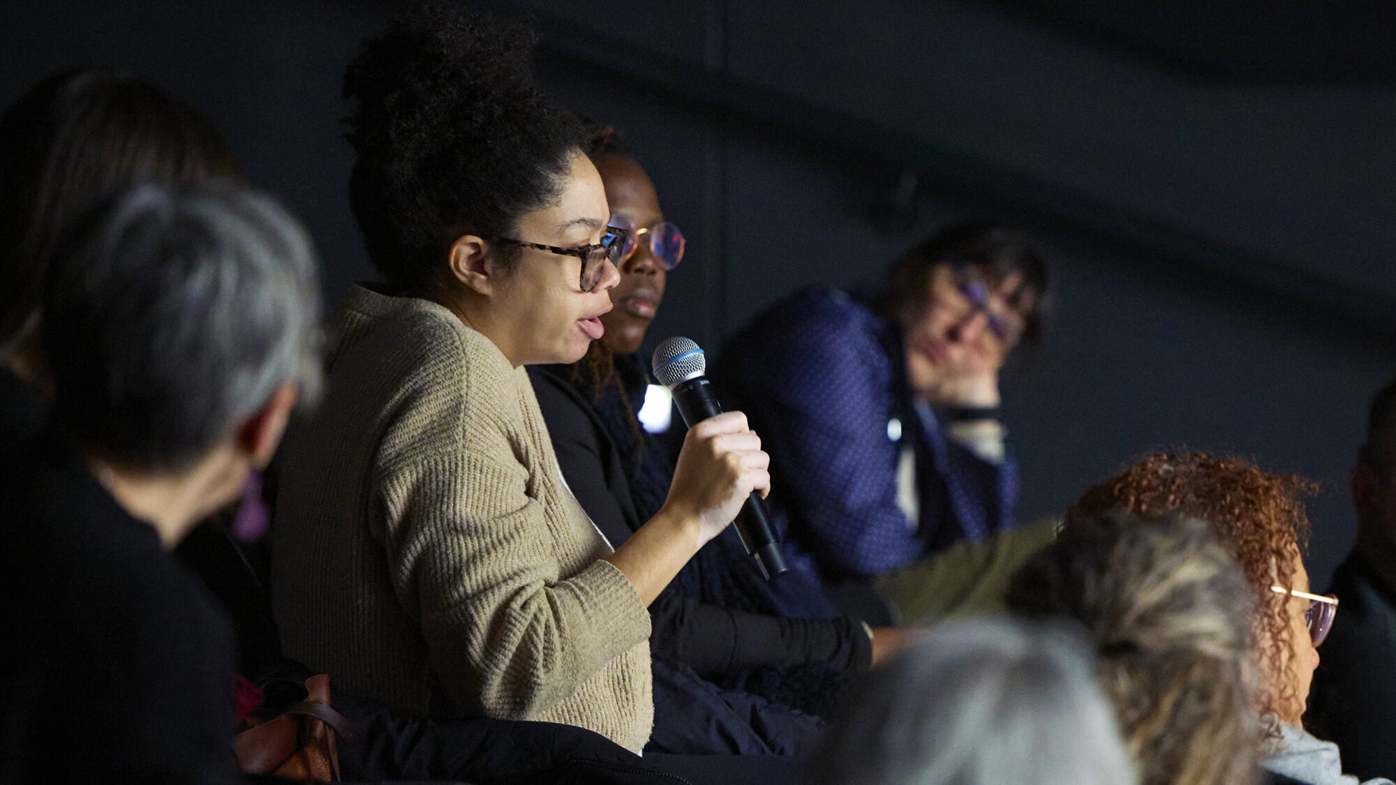 A screening of "Return to Chibok," directed by Branwen Okpako, professor of Cinema and Digital Media and CAMPSSAH scholar, highlighted the challenges many girls face when seeking an education. (Fred Greaves/UC Davis)