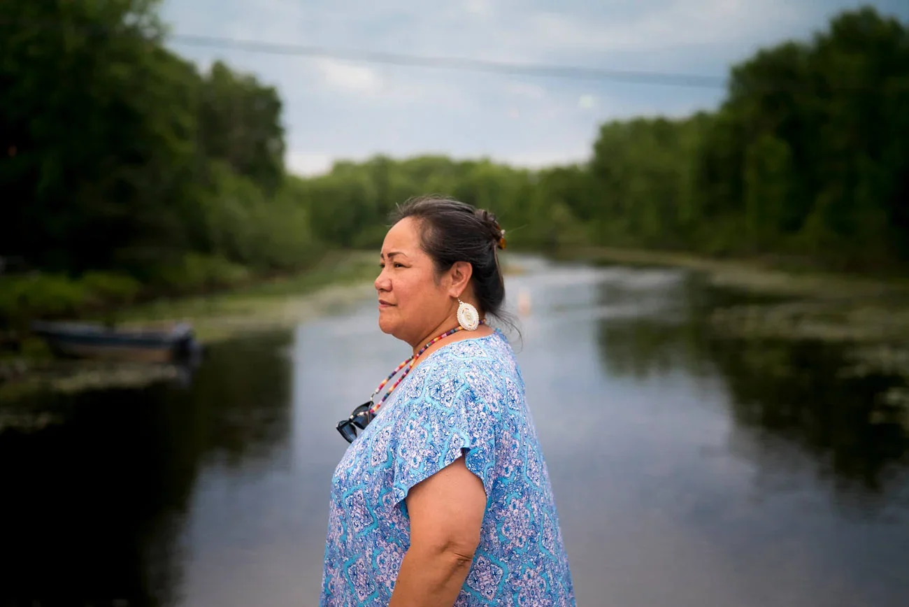 Ojibwe member Edith Leoso by Bad River