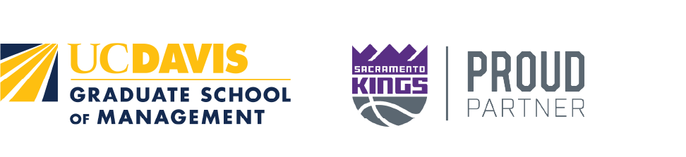 Logos of Graduate School of Management and Sacramento Kings