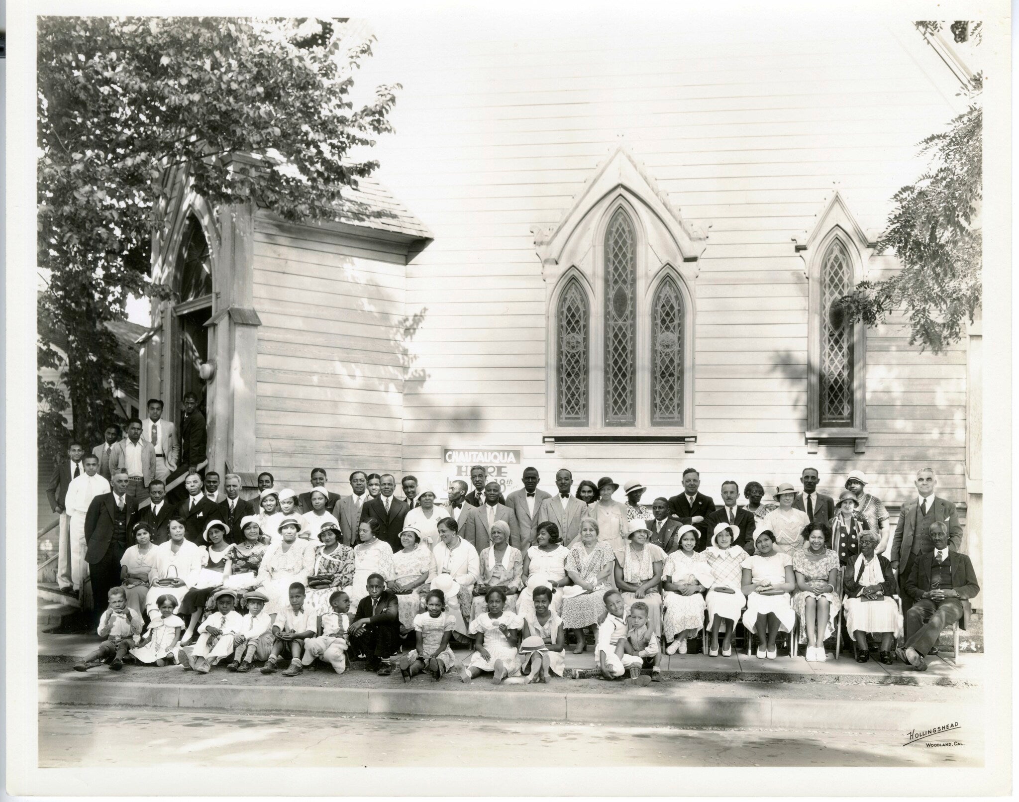 Group photo in front of church
