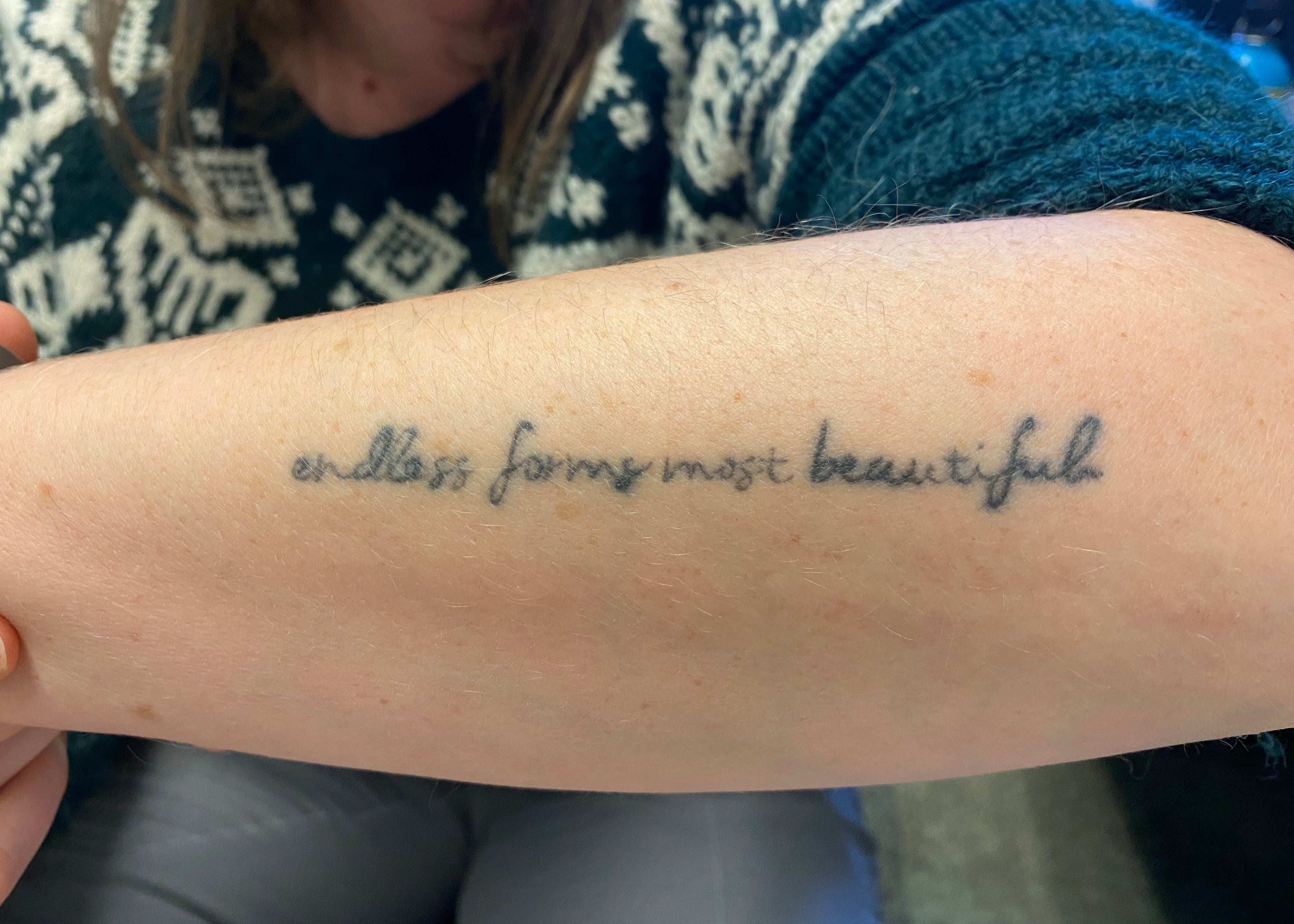"endless forms most beautiful" tattoo