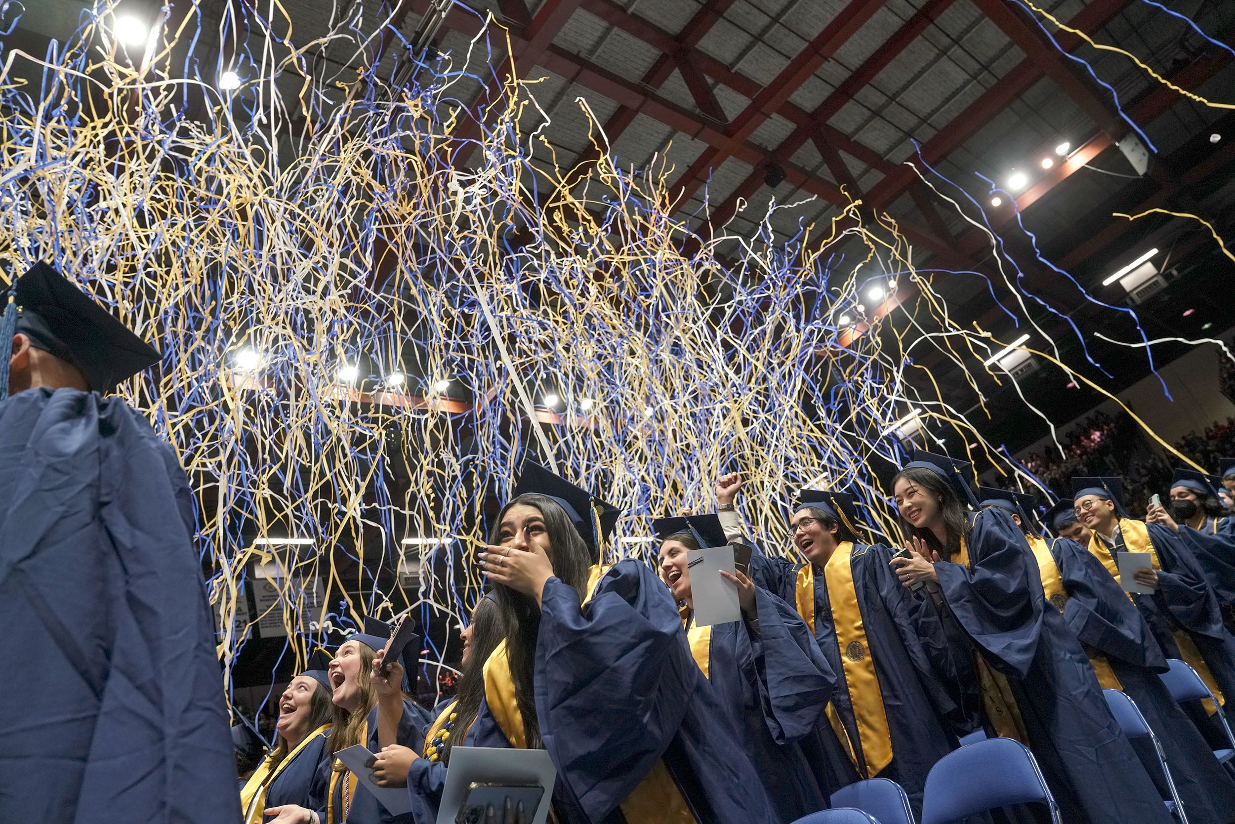 Confetti at commencement