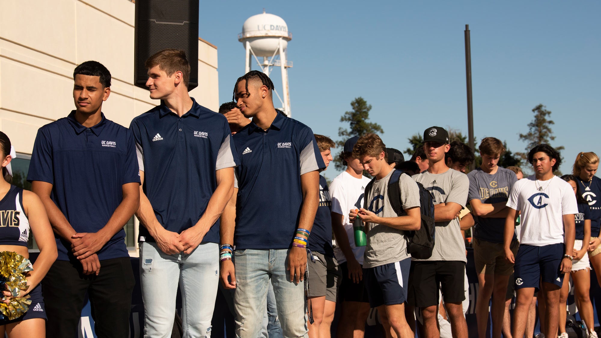 Student-athletes at ceremony