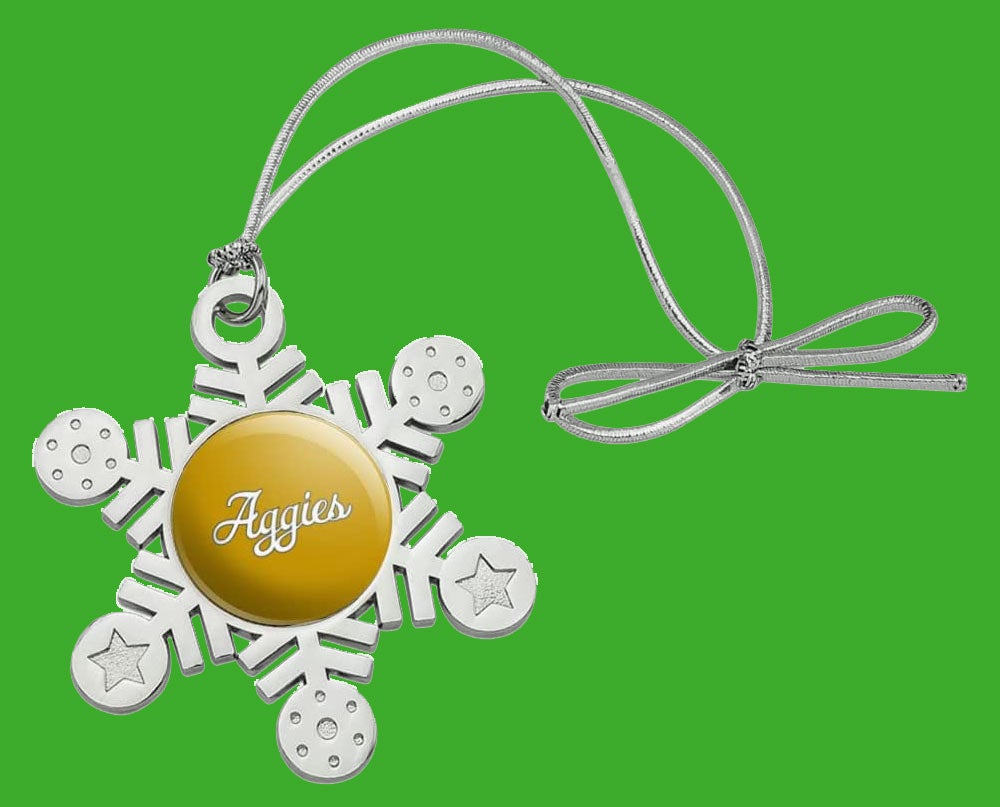 "Aggies" snowflake ornament