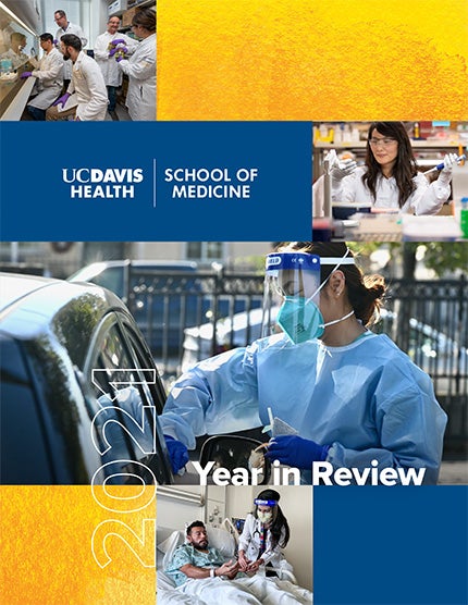 Cover of the School of Medicine’s Year in Review publication