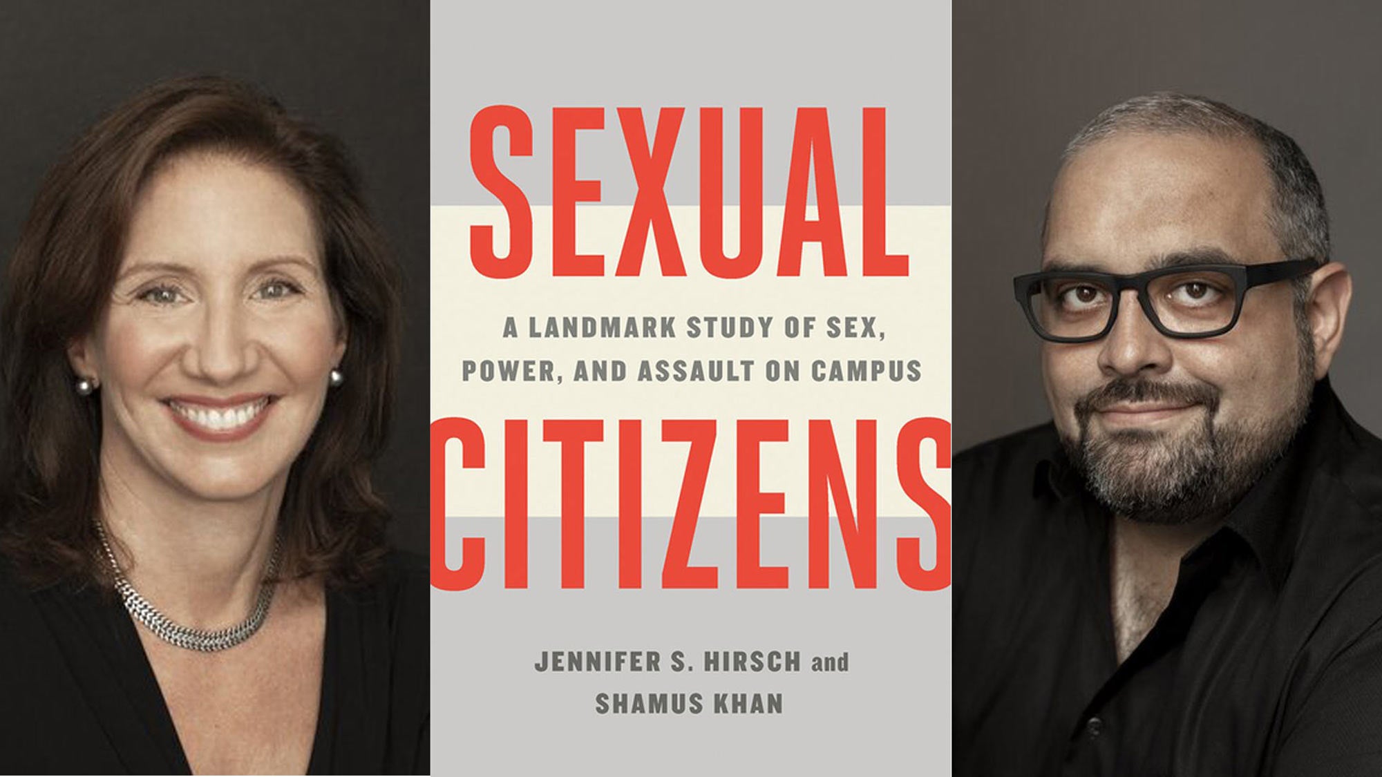 "Sexual Citizens" book cover and two headshots