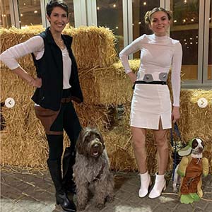 Dogs and owners dressed as Star Wars characters