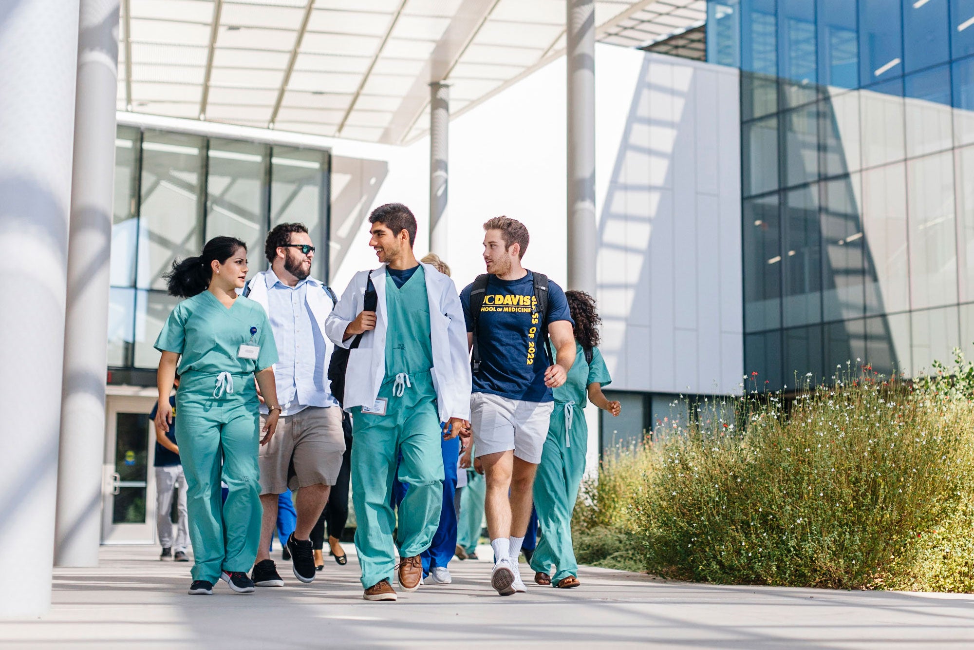 Medical students at the UC Davis School of Medicine.