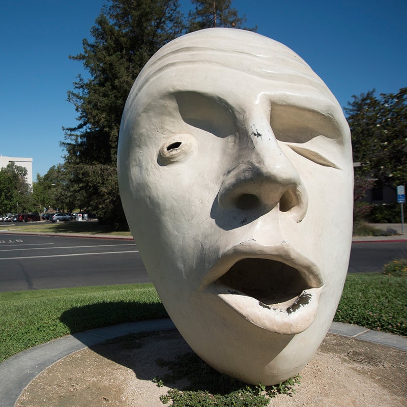 One of the "See No Evil/Hear No Evil" Eggheads at UC Davis.