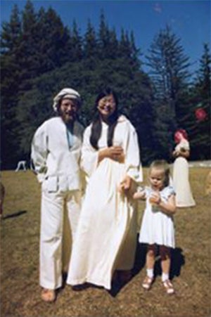 David Takemoto-Weerts and Barbara Takemoto-Weerts at their wedding in 1976