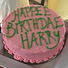 A Harry Potter-themed cake.