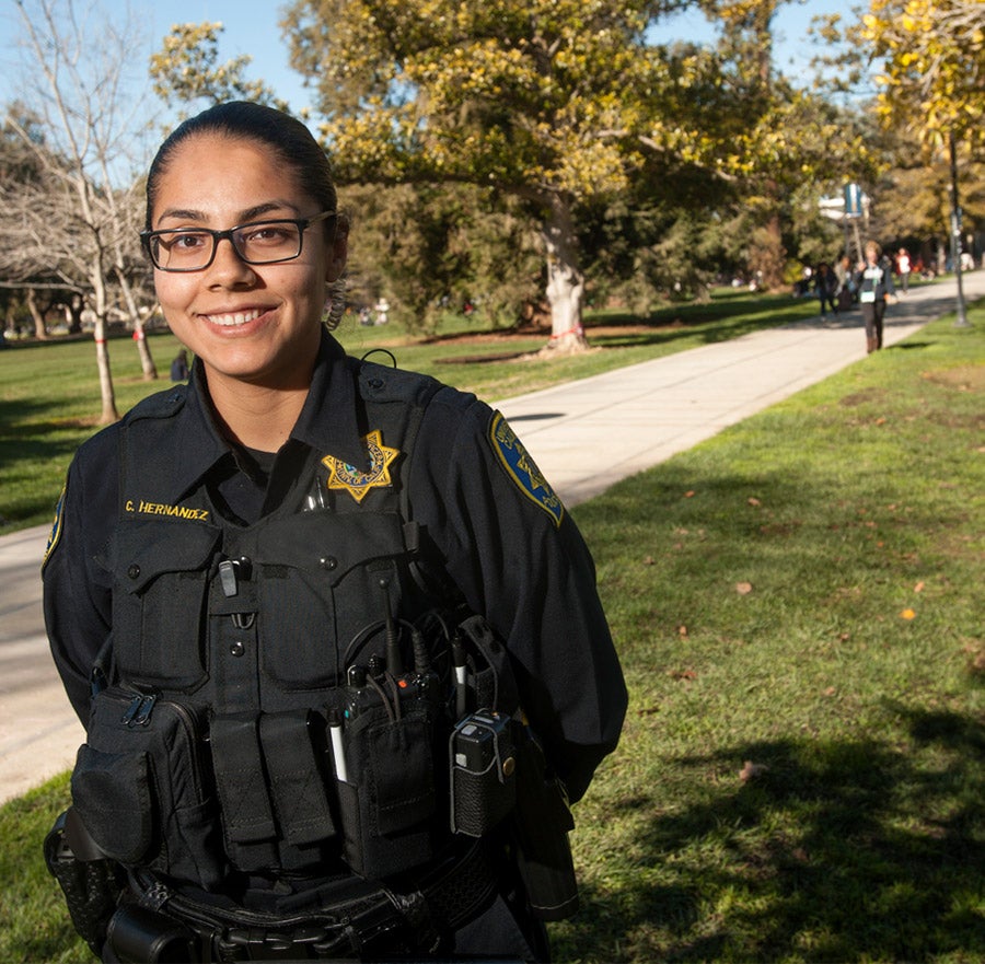 Catalina Hernandez, a UC Davis Police officer