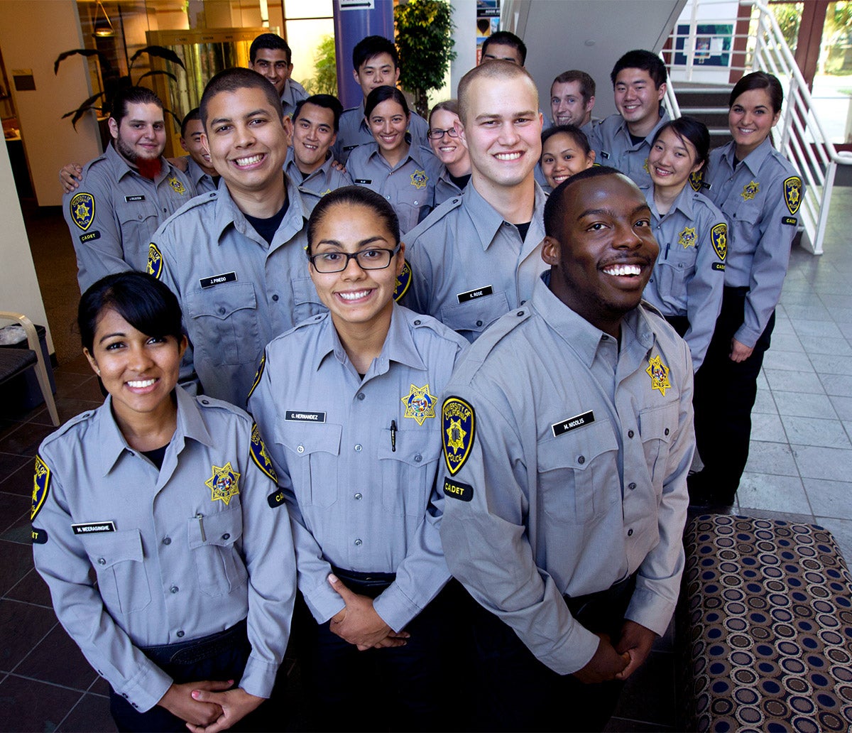 UC Davis Police Cadet Academy group photo