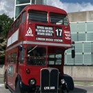 A double-decker Unitrans bus.