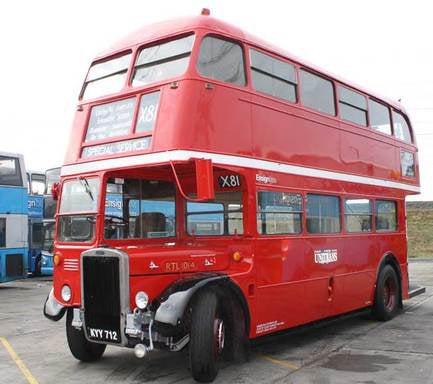 Unitrans double-decker bus 1014 back in London