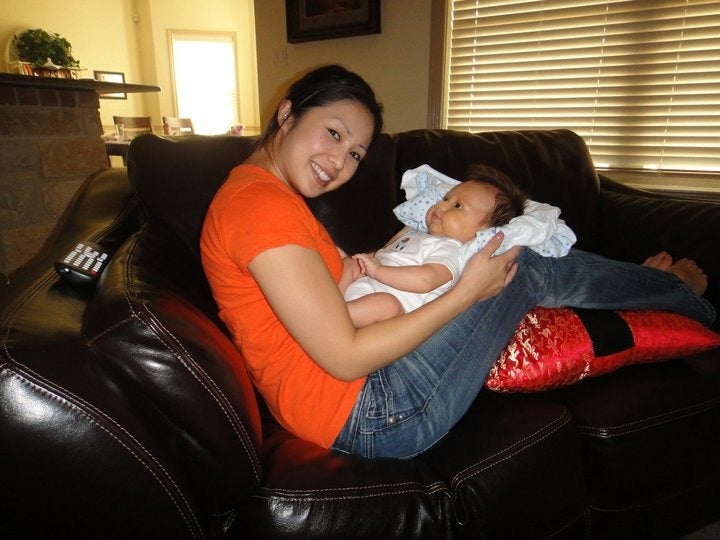 Michelle Vo and child