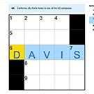 "Davis" is an answer to a New York Times crossword puzzle