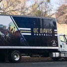Aggie football moving truck