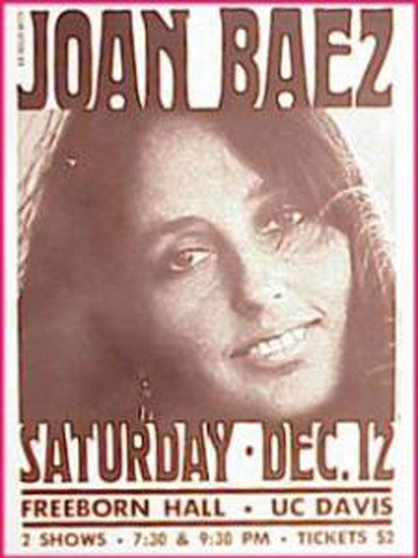 Joan Baez concert poster