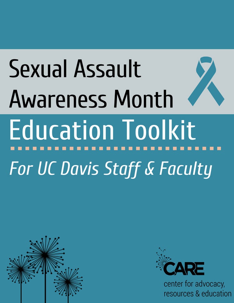 Sexual Assault Awareness Month Toolkit for Staff and Faculty cover