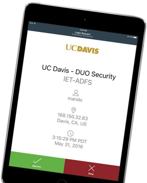 Duo app on tablet