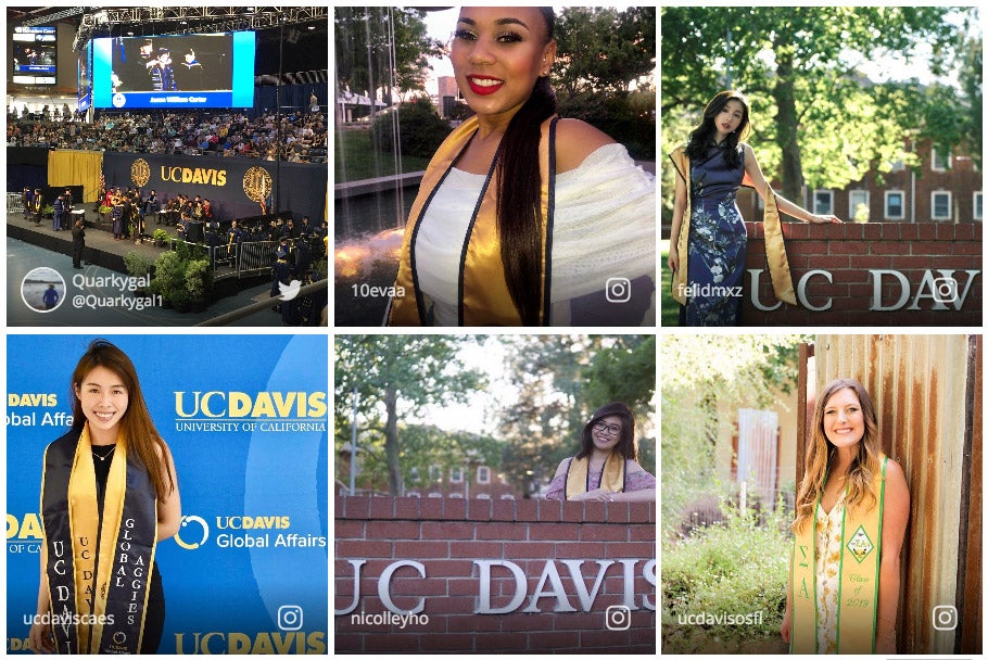 Six graduation photos.