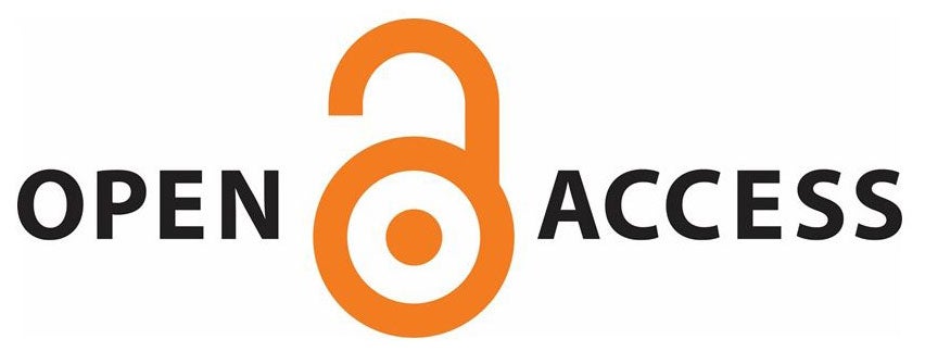 "Open Access" logo, with unlocked padlock