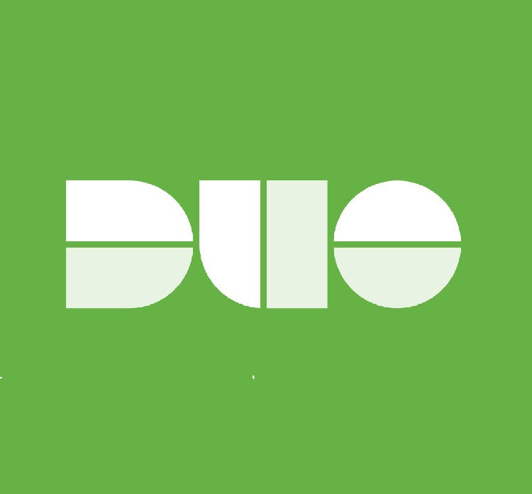 Duo logo on green