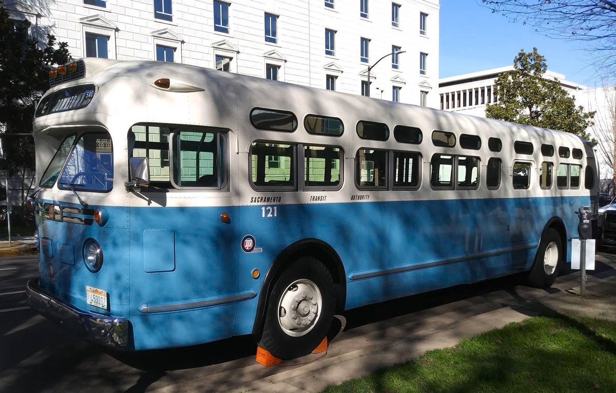 Sacramento Transit Authority bus, 1958