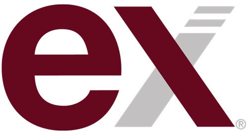 "EX" logo, lowercase "ex"