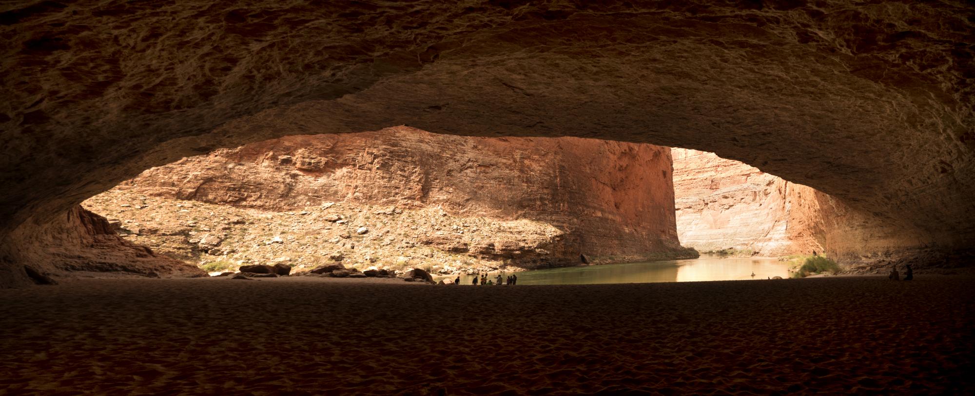 Inside Red Wall Cavern of the Grand Canyon