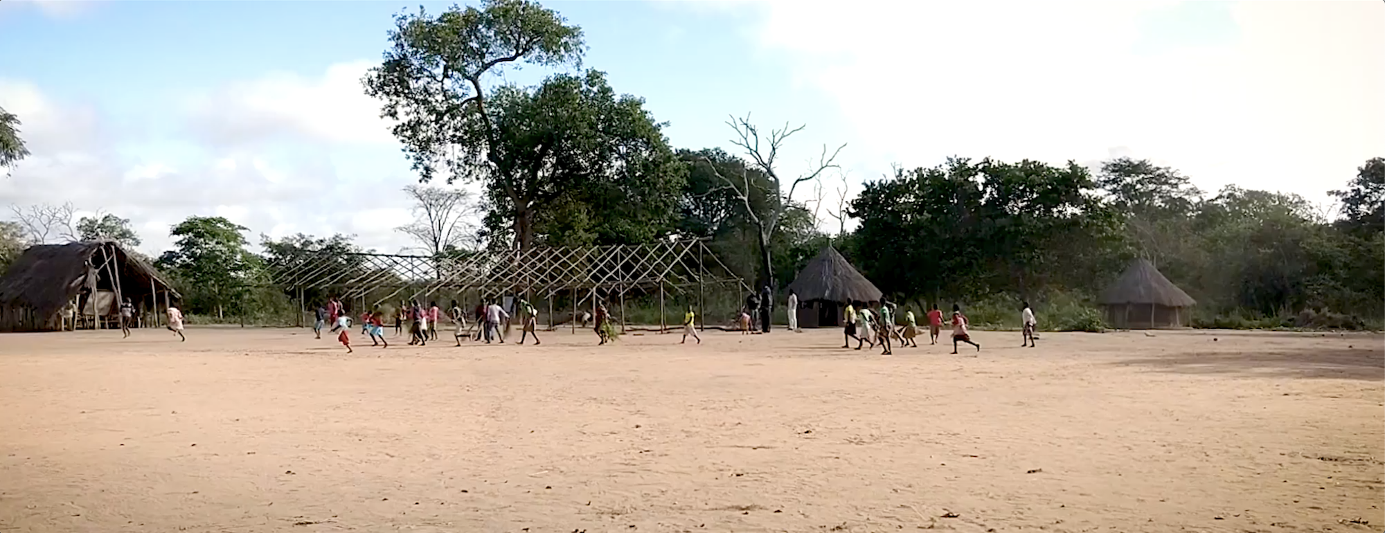 children play soccer in mozambique
