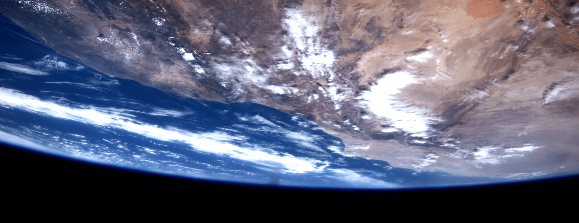 the earth photographed from space