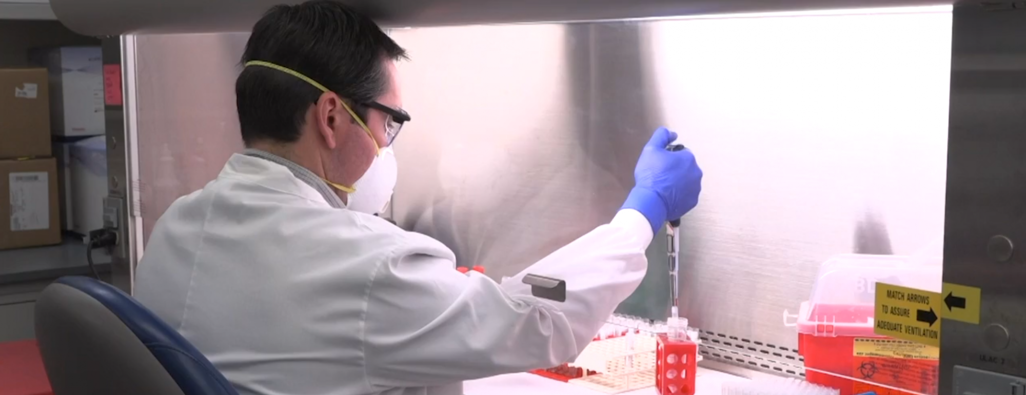 scientist researches covid-19