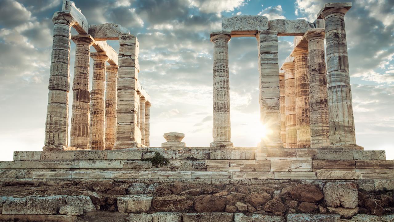 Classics majors study ancient Greece and its culture, including artifacts such as this Poseidon Temple in Greece. 