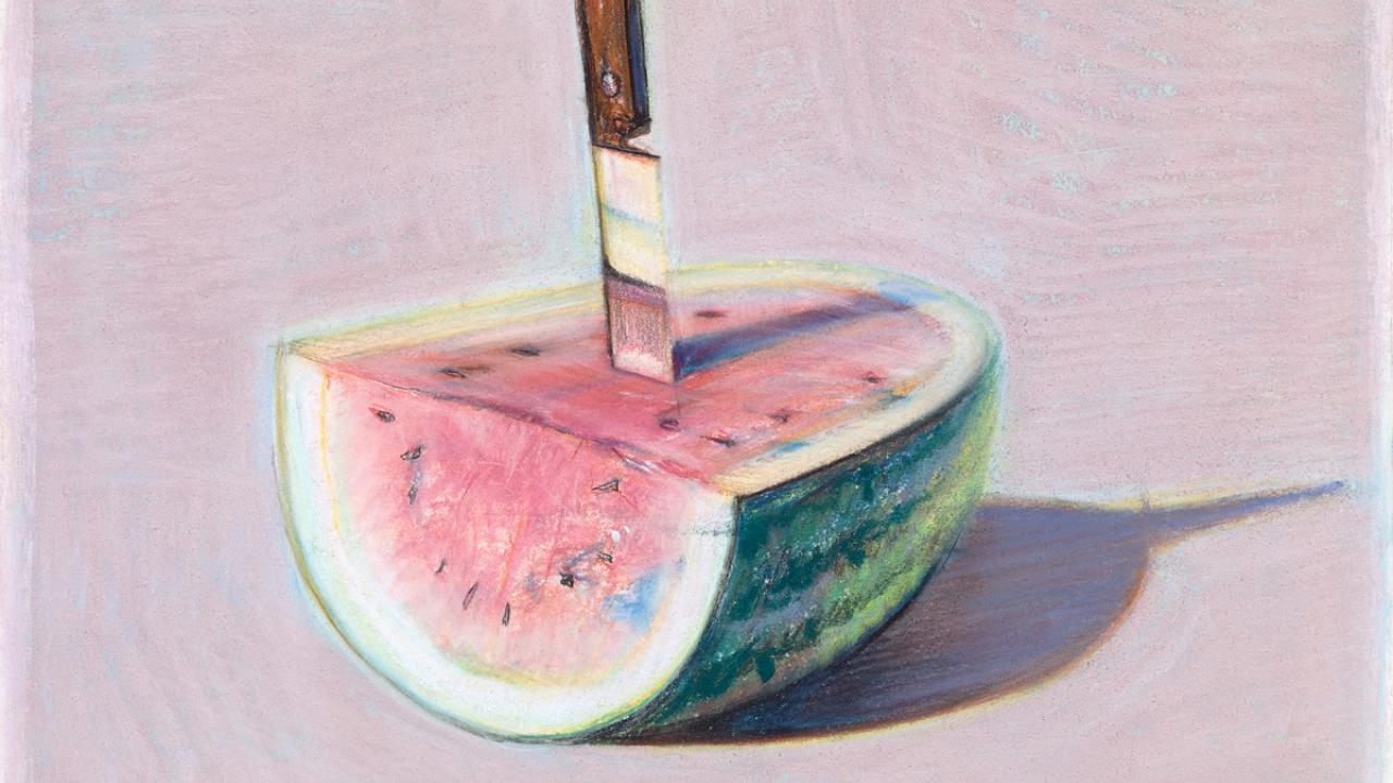Watermelon and knife