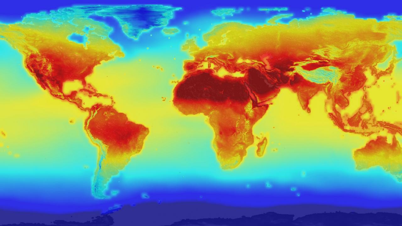 NASA Climate map