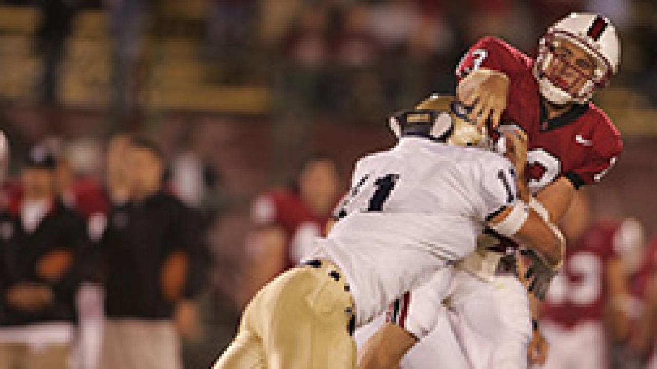 Photo: UC Davis football beat Stanford University, 20-17, on Sept. 17.