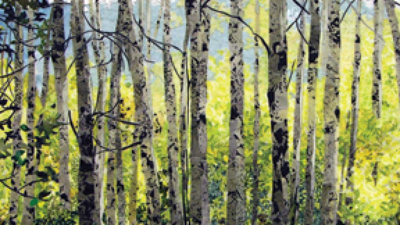 Laura Breitman's Aspen, made of fabric