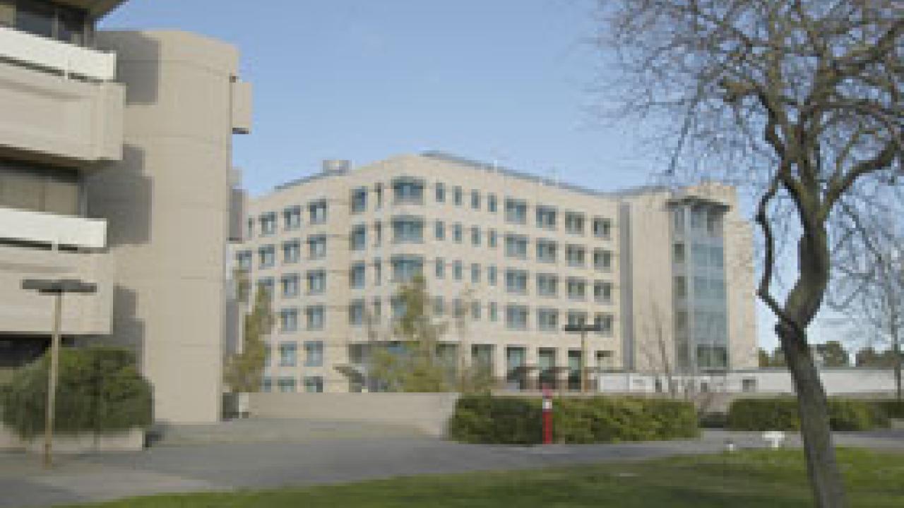 The Genomics and Biomedical Facility Building, which is slated for opening this summer, is one among many buildings included in the expanding Health Sciences District.