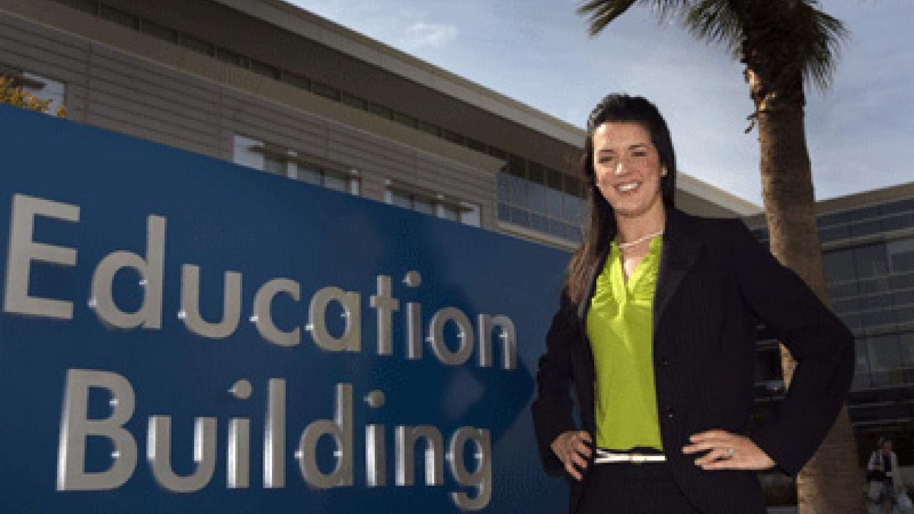 Jaime Mathews is one of the Sacramento Working Professional MBA students who will take classes at the Education Building on the UC Davis Sacramento campus next spring.