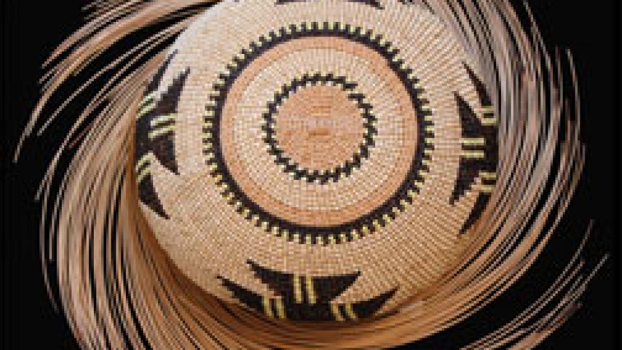 Unfinished Hat by Nettie McKinnon is part of the Hailstone Collection, featured in Basketry: A Collaboration of Nature and Creative Genius, on display