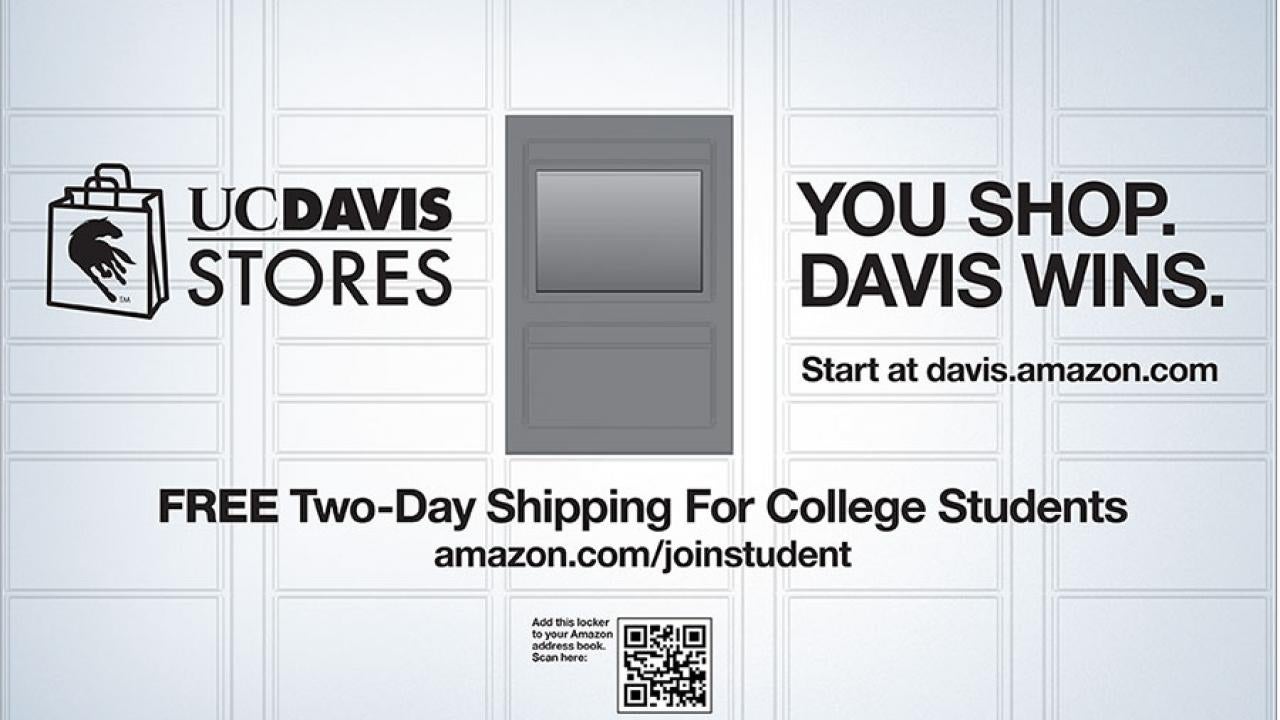Graphic: Rendering of Becca lockers with Amazon-UC Davis branding