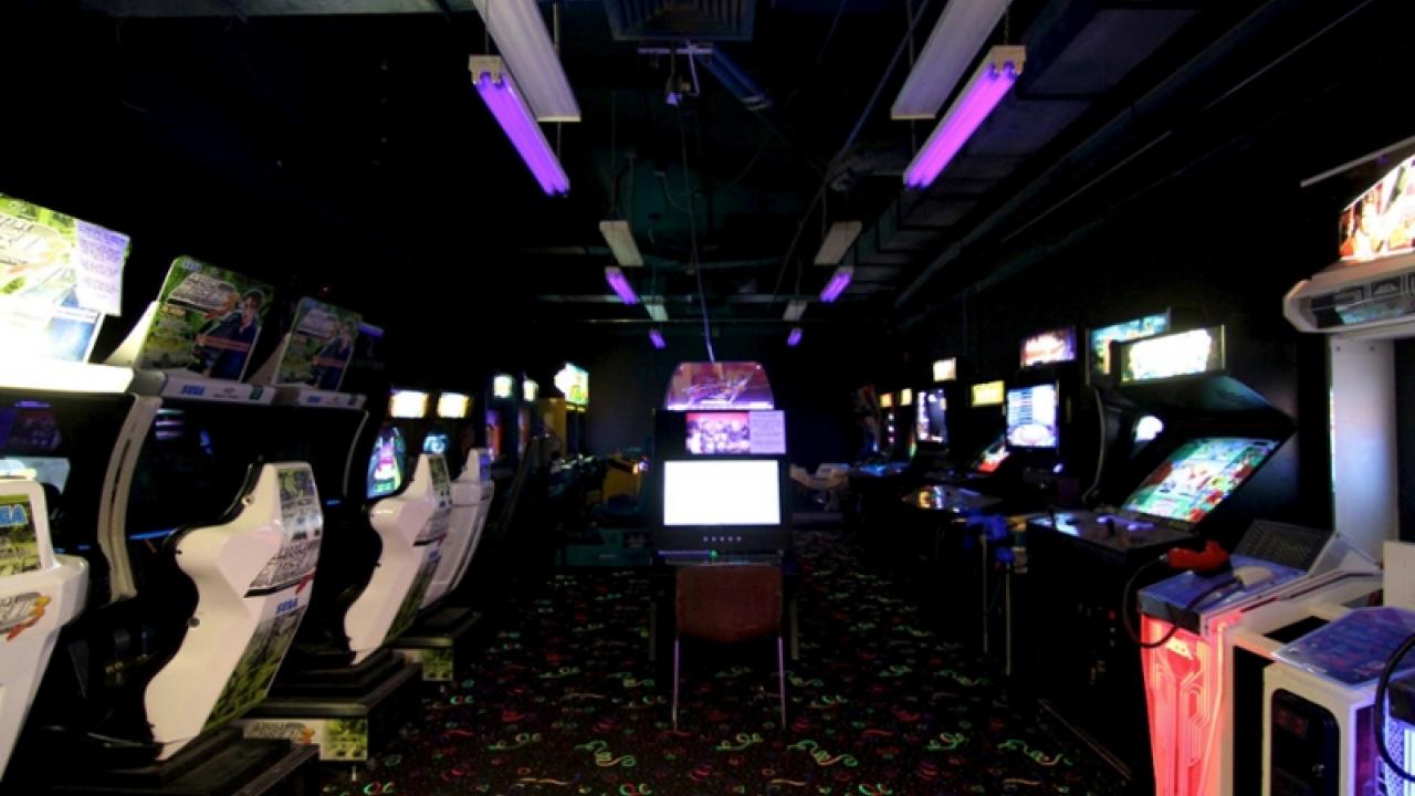 Photo of arcade games in the Memorial Union.
