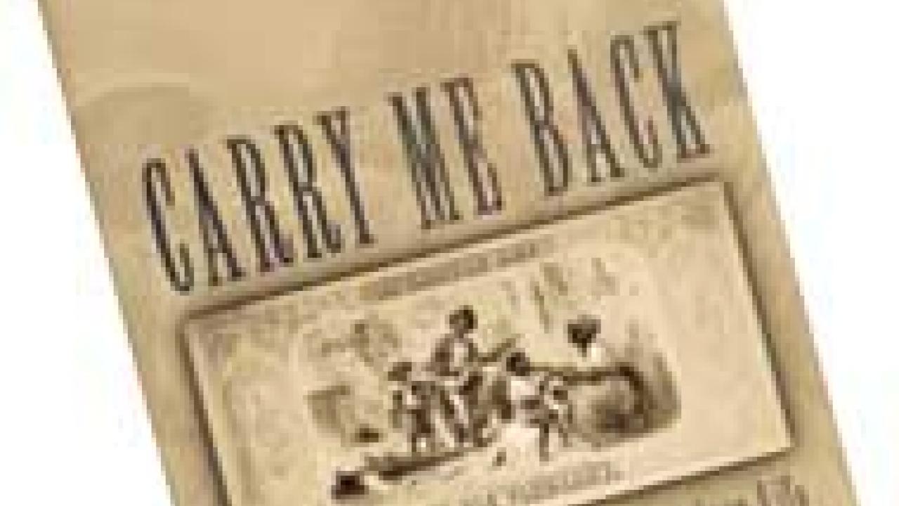 Photo: book cover of "Carry Me Back"