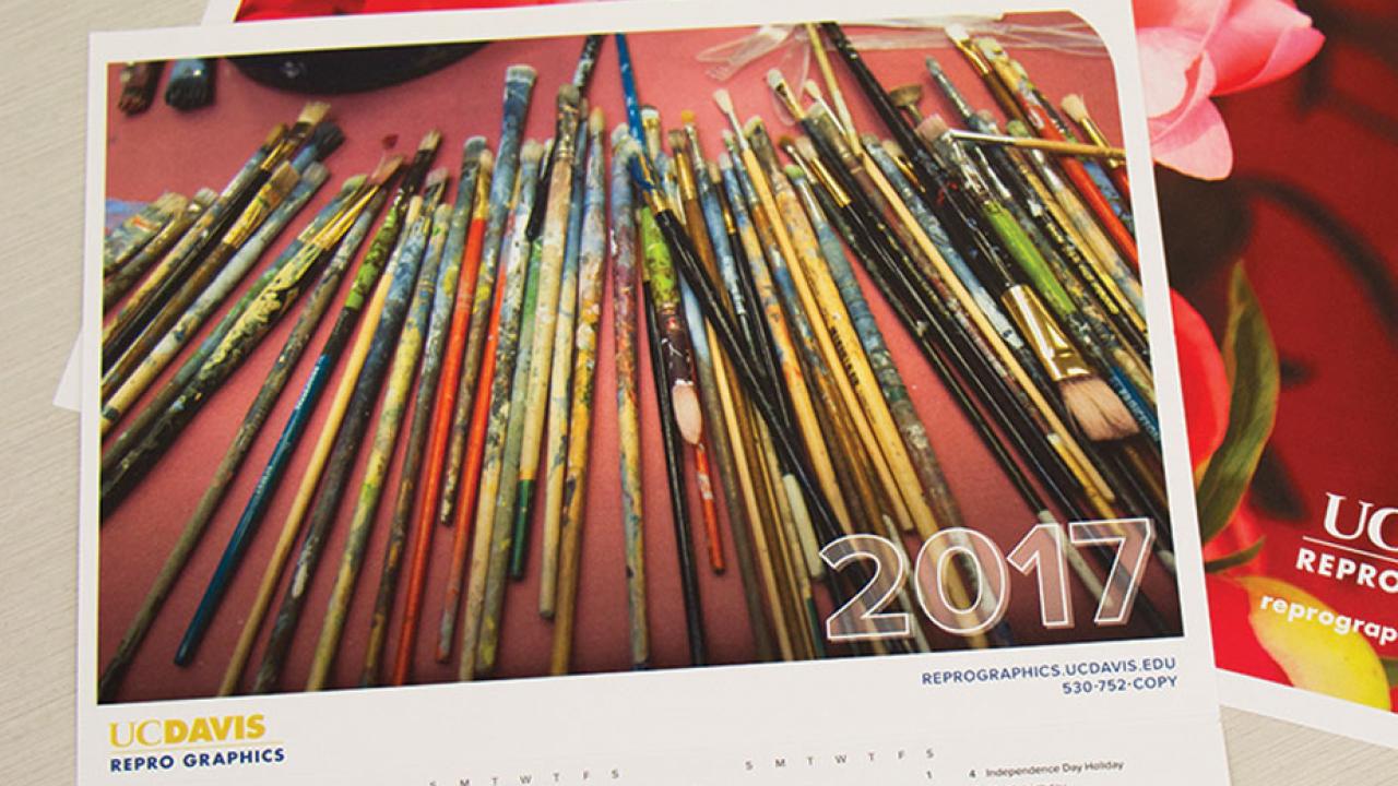 Calendar image: artist brushes