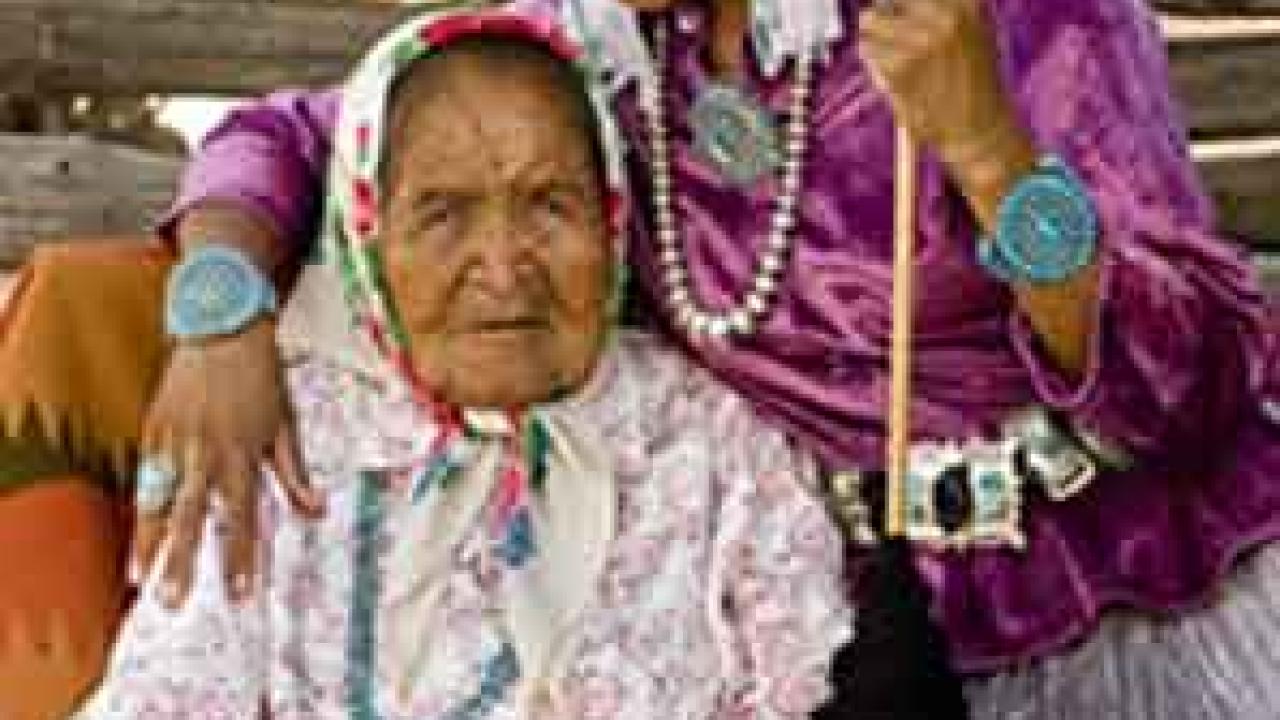 Photo: Radmilla Cody and her grandmother