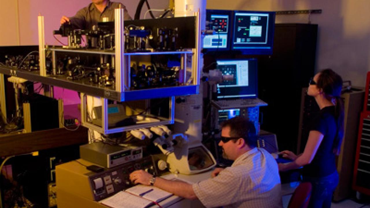 The dynamic transmission electron microscope at Lawrence Livermore National Laboratory.